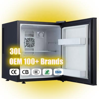 China CB CE CCC 30L Mini Refrigerator Small Hotel Room Thermoelectric Refrigerator 110V 240V for sale