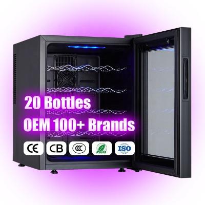 China RV 20 Bottle Wine Cooler Thermoelectric Wine Cooler Cellar for sale