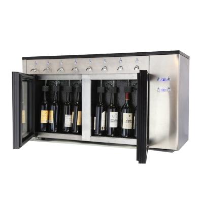 China 8 Bottle Automatic Wine Dispenser Machine Card Liquor Nitrogen SC-8PB for sale