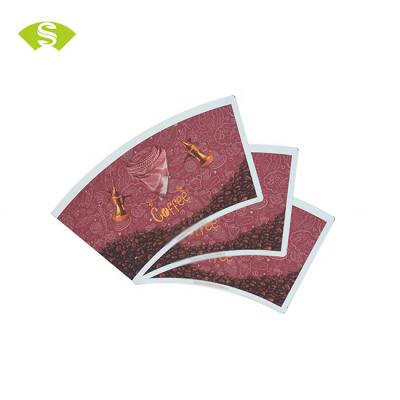 China Disposable Vending high quality eco-friendly PE coated paper cup  fan raw material for paper cup in stock for sale