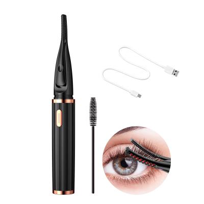 China 2021 High Quality Electric Heated Facial Eyelash Curler Tweezers Safety Protect Notch Electric Heated Eyelash Curler for sale