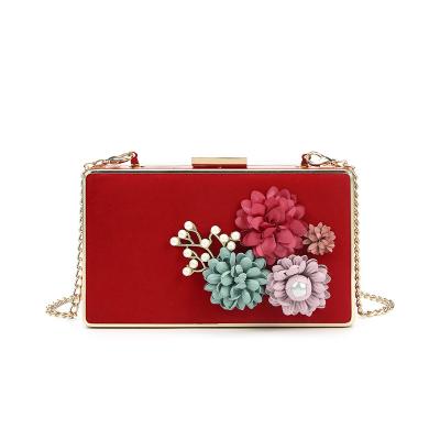 China 2019 Hard Clutch Bag Case Frame PU Clutch Evening Bag Women Good Quality Small for sale