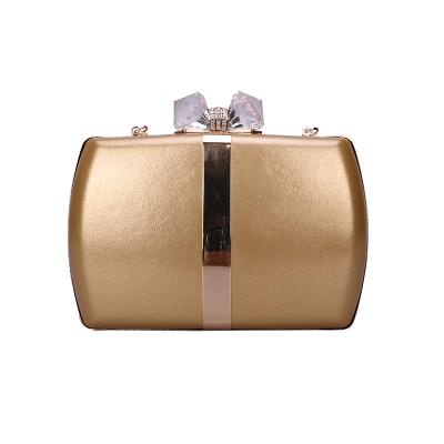 China PU Two Size Fashion PU Purse Evening Gold Purse Small Handbag for sale