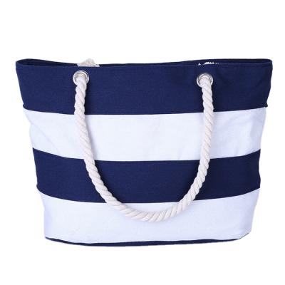 China 2021 Wholesale Cheap Bargain Rope Handle Bars Large Size Custom Canvas Cotton Handbag Bags Tote Beach Bag Women For Shopping for sale