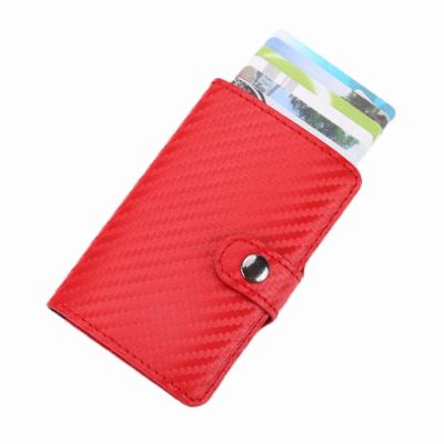 China Wholesale China Dress RFID Blocking PU Leather Business Card Holder for sale