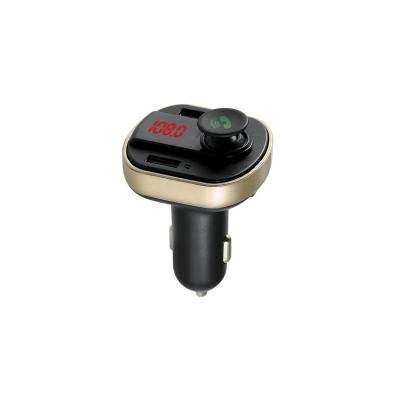 China Dual USB Car Charger FM Transmitter Car MP3 Player Dual USB Bluetooths 5.0 Ports Car Fast Charging Handsfree Calling Kit for sale