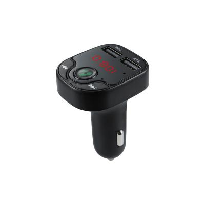 China Dual USB Car FM Transmitter ODM OEM ODM Charger Dual USB Handsfree Phone TF Card Calls Car Kit Bluetooths 5.0 MP3 Player Receiver for sale