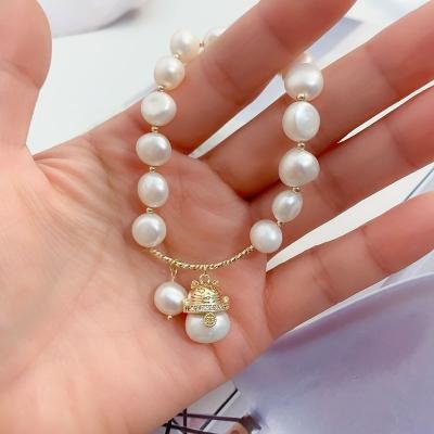 China Wholesale New Arrival Durable Colorful Bead Beaded 14K Gold Plated Korean Lucky Cat Charm Bracelet Lucky Animal Pendant Bracelet for sale