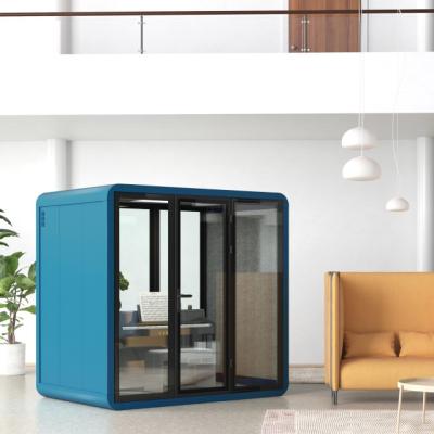 China Convertible Mobile Soundproof Phone Booth For Office Private Pods Acoustic Meeting Pod Meeting Soundproof Phone Booth for sale