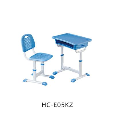 China Portfolio Friendly Modern Wholesale Multiple Color Classroom Desk And Chair Choice Set For School for sale