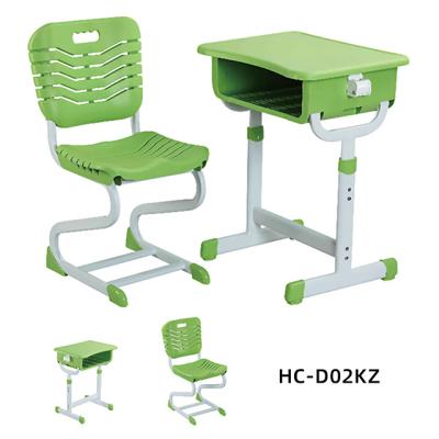 China Modern School Furniture Classroom Table Chair Set Modern School Table Sets Classroom Student Desk Chair for sale