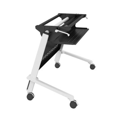 China Foldable Folding Exercising Table And Student Training Table With Wheels for sale