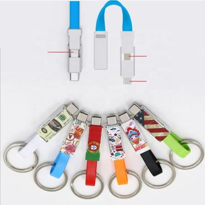 China Charge and Charge 13cm High Quality Fast Transfer Data 3 in 1 Magnetic Type C Usb Data Cable for sale