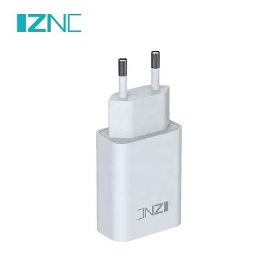 China Hot Selling Wholesale Single Left Hand Cell Phone CE 5V 2A EU Plug Mobile Phone Chargers Travel USB Wall Charger for sale