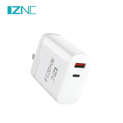 China Mobile Phone PD 18W Charger Plates EU/US/UK Optional USB Charger For Mobile Phone for sale