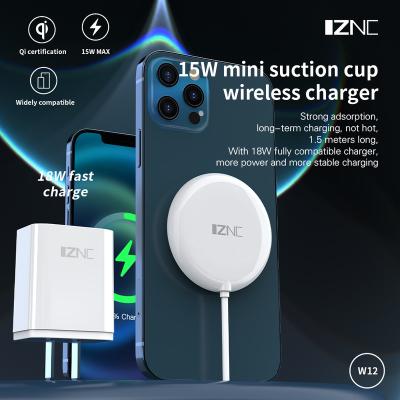 China UniversalÂ   Dropshipping Portable Sucker Suction 15W Universal Magnetic Cup QI Anti-Skid Wireless Charger for sale