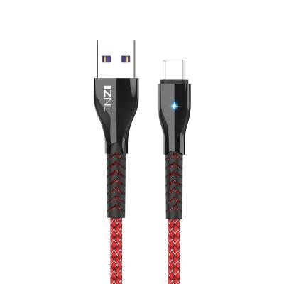 China MP3/MP4 player 1m fast sync 6A charging 3ft zinc alloy usb c to light up cable for iphone 11 12 13 with led light for sale