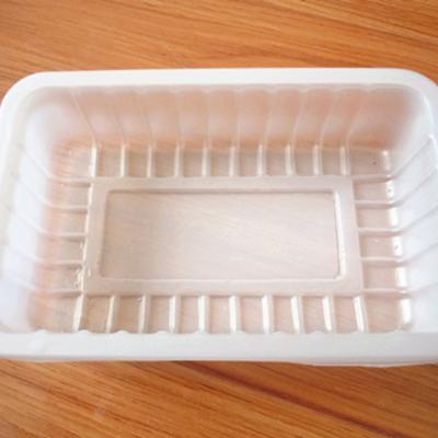 China Disposable Clear Food PET Plastic Tray In Clean Room for sale