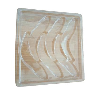 China Food Six Shrimp Packing Plastic Tray for sale