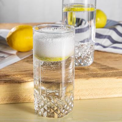 China Custom Clear Tumbler Tall Cheap Machine Made Modern GROCERY 11.2oz 330ml Tall Bulk Water Glass for sale