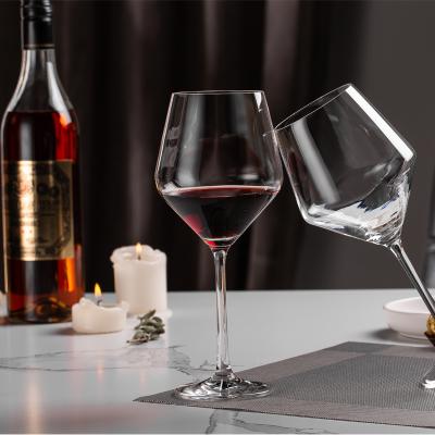 China IDELITA Zero Supplier 450ml 15.22oz Tall Glass Decorative Wedding Insulated Stem Huge Thick Wine Glass for sale