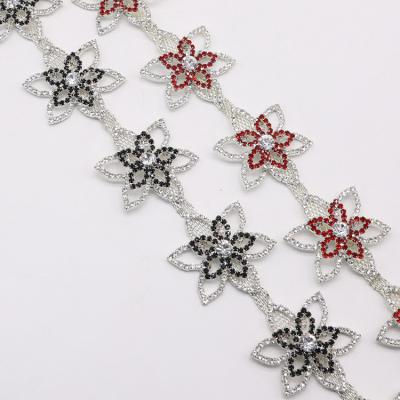 China Wholesale Crystal Rhinestone Chain Trimming Bling Crystal Chain For Garments LSRT996 from Flatback for sale