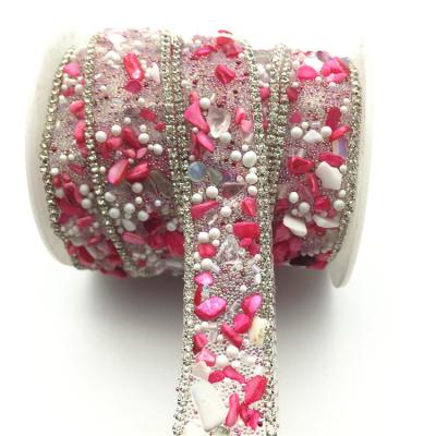 China Wholesale Nickel Free Hotfix Bling Crystal Ribbon Trim LSHT002 for sale