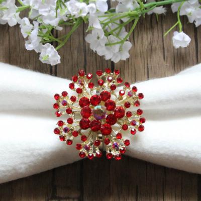 China Viable Wholesale Luxury Rhinestone Napkin Ring For Wedding Favor LSNR102202 for sale