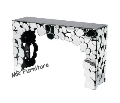 China Pebbles Interiors Mirrored Hall Console Tables , Hotel Hallway Mirrored Sofa Table for sale