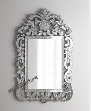 China Etching Venetian Wall Mirror For Home Decor Europe Design 70 * 110cm Size for sale