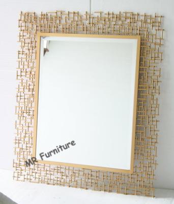 China Rectangular Metal Mirror Wall Decor 70 * 95cm Size Quickly Delivery for sale