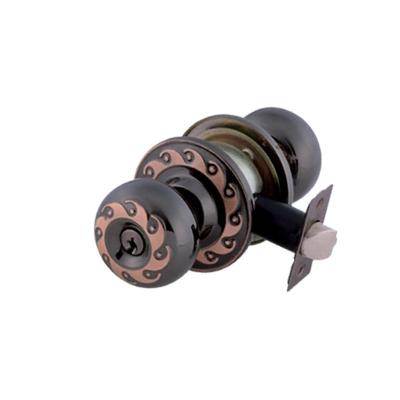 China All kinds of doors Southeast Asia style special iron door knobs with logo cylindrical knob lock for sale