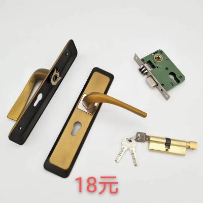 China Apartment senho keyway entry handle lever door lock for hotel residence home office aluminum alloy for sale