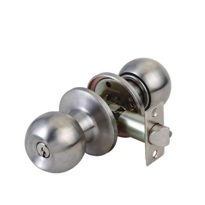 China Entrance& Privacy& Passage Factory Stock Can Be Customized 587 Three Lever Stainless Steel Interior And Exterior Bathroom Kitchen Knob Door Locks for sale