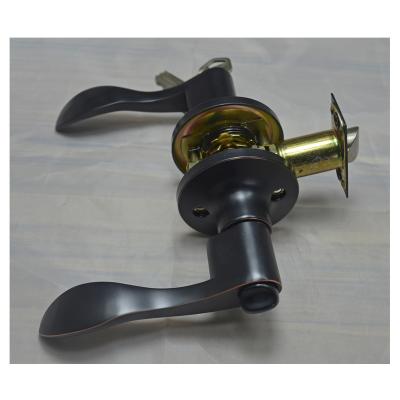 China Steel/woden tubular zinc alloy door lock lever door handles door lock for sale