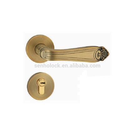 China Zinc Alloy Manufacturers Selling High Quality Solid Brass Door Handles Home for sale