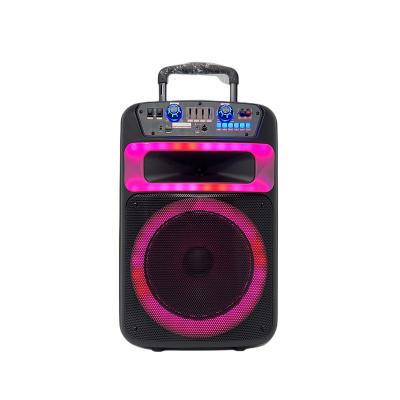 China Mini Hot Sale  Stock  Ready to Ship Products Trolley and Wheels Rechargeable  Karaoke Sound Box Party Speaker Dj Music Paly for sale