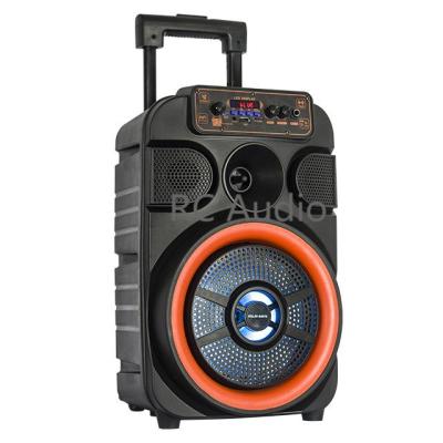 China PORTABLE Cheap Price Factory  Portable Speaker High Power  Trolley and Wheels Karaoke Audio party Box for sale