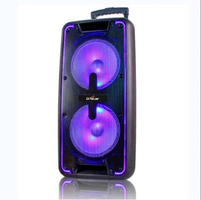 China PORTABLE sound Box woofer trolley portable karaoke audio TWS wireless speakers Outdoor Karaoke subwoofer rechargeable  bocinas blue tooth for sale