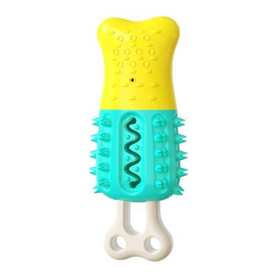 China Stored Dog Chew Toys Cooling Molar Ice Lolly Frozen Interactive Dog Teething Stick Bite Toothbrush for sale