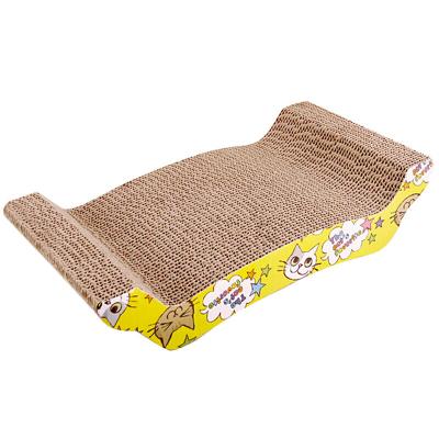 China Interactive Corrugated Card Stocked Cat Kitten Scratch Board Pad Scratcher for sale