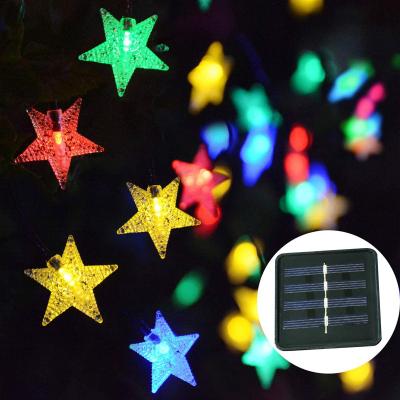 China Outdoor Led Garden Strip Light Twinkle Star 20 Led Solar Fairy Lights String Light for sale