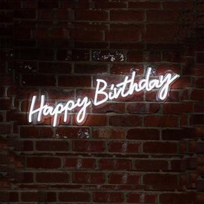 China Led Decoration Decorative Lights Living Room Decoration Lighting Happy Birthday Neon Sign for sale