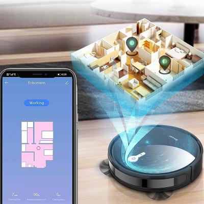 China Portable Vacuum Cleaner Smart Robot Vacuum Cleaner Automatic Floor Cleaning Sweepers With WIFI for sale