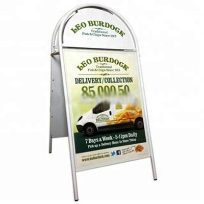 China Eco-friendly Exterior Double Sided A-board Sign Snap Frame, Snap Frame A-Frame, Folding Panel A Frame for sale