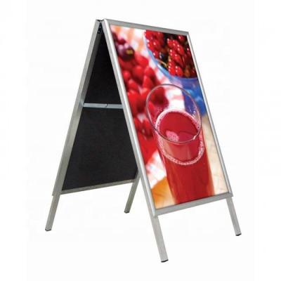 China Eco-friendly High Quality Single Side Outdoor Advertising Board A Frame Aluminum Poster Holder for sale