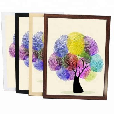 China Modern 2cm thickness poster photo a1 a2 a3 a4 thin wooden plastic frame for sale