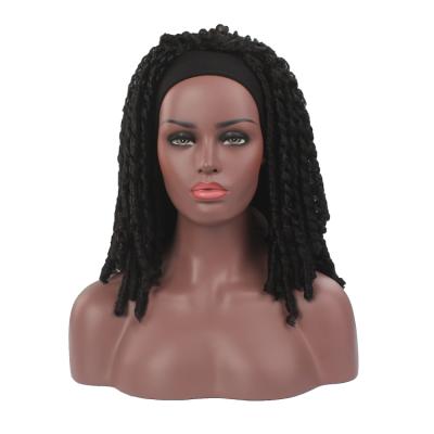 China I-Tip Hair Wholesale Synthetic Hair Dread Curly Hair Afro Dreadlocks Handmade Dirty Braidt Wig for sale