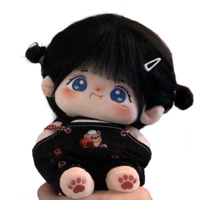 China Toy Lovely 20cm Battery Operated Plush Cotton Customizable Dolls with Wigs, Clothes and Shoes, as a Gift for Kids for sale