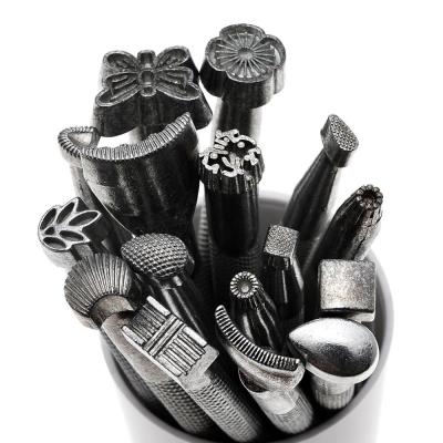 China DIY leather carving and printing tools, leather hand bags, die-cut and embossed 16 tool kits GLPG-16ZHI for sale